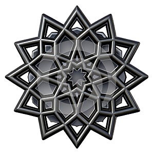 Intricate geometric star pattern