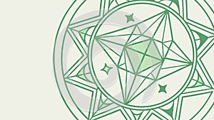 Intricate Geometric Star Pattern, Mystical and Precise, vector design Generative AI