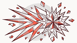 Intricate Geometric Starburst Design Pattern, vector design Generative AI