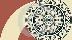 Intricate Geometric Swirl Pattern Design, vector design Generative AI