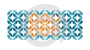 Intricate Geometric Tile Pattern Vector, vector design Generative AI
