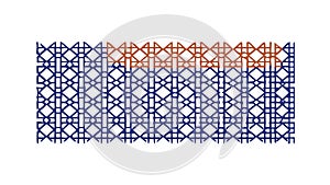 Intricate Geometric Tiled Pattern Abstract Texture Vector Design Generative AI