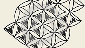 Intricate Geometric Tiles: Abstract Pattern Architecture, vector design Generative AI