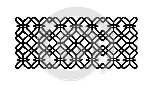 Intricate Geometric Trellis Pattern: Elegant Interlocking Design, vector design Generative AI