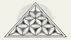 Intricate Geometric Triangle Pattern, Modern Abstract Design, vector design Generative AI