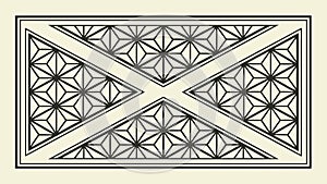Intricate Geometric Wall Panel, Abstract Decorative Pattern, vector design Generative AI