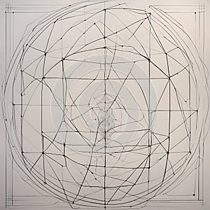 Intricate Geometric Web Pattern