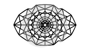 Intricate Geometric Web Pattern, Modern Abstract Design, vector design Generative AI