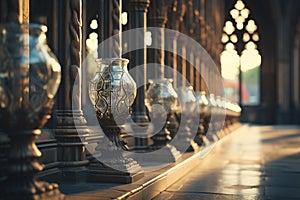 Intricate Gothic Cathedral Window Frames: A Captivating Close-Up