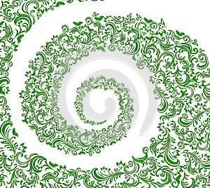 Luxury Green Damask Pattern â Elegant Ornamental Design for Refined Invitations and Classic