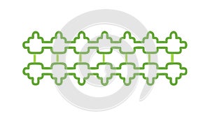 Intricate Green Pattern: Abstract Geometric Organic Design, vector design Generative AI