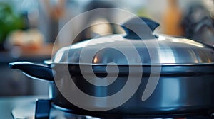 The intricate heat element design on the underside of the electric skillet maximizing heat distribution photo