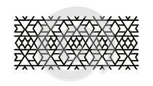 Intricate Hexagonal Geometric Pattern, Modern Abstract Design Element, vector design Generative AI