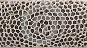 Intricate Hexagonal Pattern Texture - Abstract Beige Background