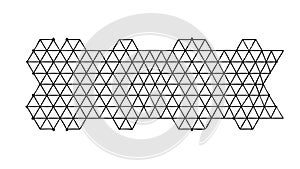 Intricate Hexagonal Tessellation Pattern Vector, vector design Generative AI