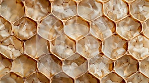 Intricate honeycomb pattern