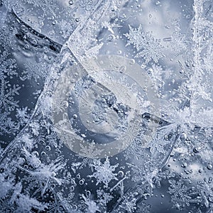 The beauty and complexity of snowflakes symmetrical structures