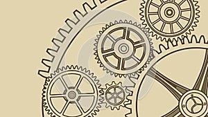 Intricate Industrial Gears Pattern Vector Background, vector design Generative AI
