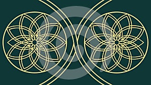 Intricate Interlocking Floral Geometric Pattern, vector design Generative AI