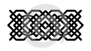 Intricate Interlocking Geometric Pattern, Abstract Design, Complexity, vector design Generative AI