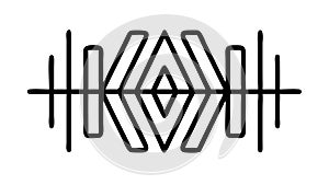 Intricate Interlocking Geometric Pattern Vector. Modern Abstract Design, vector design Generative AI