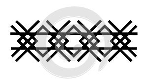 Intricate Interwoven Geometric Pattern Vector Design, vector design Generative AI