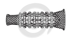 Intricate Interwoven Mesh Pattern, Seamless Textile Design, vector design Generative AI