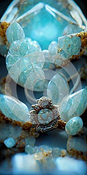 Intricate Jewelry with Polished Larimar Gemstones