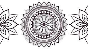 Intricate Mandala Circular Geometric Pattern Vector, vector design Generative AI