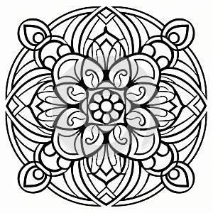 Intricate Mandala Coloring Page Inspired By Govaert Flinck