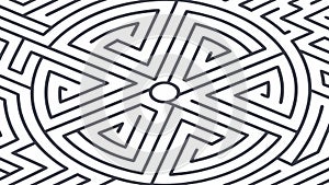 Intricate Mandala Inspired Geometric Seamless Pattern, vector design Generative AI