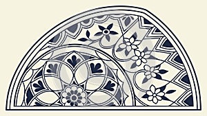 Intricate Mandala Pattern, Geometric Decorative Design, vector design Generative AI