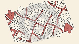 Intricate Maze Geometric Pattern for Complex Designs, vector design Generative AI