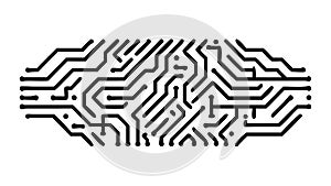 Intricate Maze-Like Abstract Pattern Design, vector design Generative AI