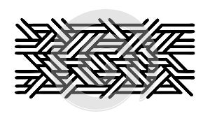 Intricate Maze-like Geometric Interlocking Pattern, vector design Generative AI