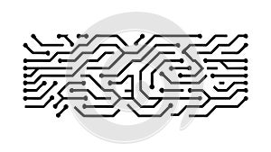 Intricate maze pattern for problem solving and puzzles, vector design Generative AI