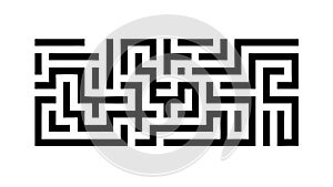 Intricate Maze Puzzle Complex Problem-Solving Challenge, vector design Generative AI