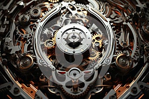 Intricate Mechanical Gears and Cogs