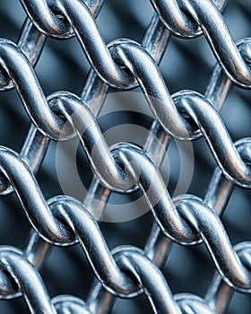 Intricate metal chain pattern