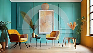 Intricate Minimalism Vibrant Hues Mastered In Jazzy Interiors