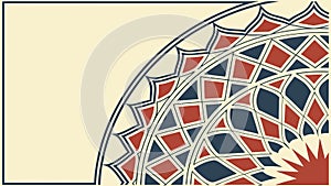 Intricate Moroccan Tile Pattern, Decorative Geometric Art, vector design Generative AI