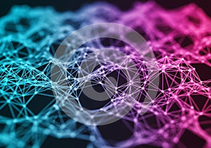 Intricate network of interconnected lines forming