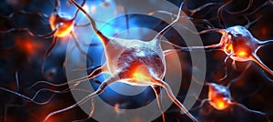 Intricate Neural Network Visualization Exploring Complex Interconnections of Neurons and Synapses