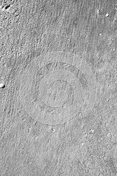 Intricate patterns form in the sand