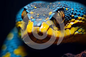 Intricate Phyton snake macro. Generate Ai