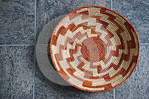 Intricate Pueblo Indian basket