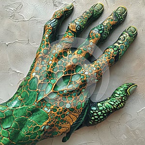 Intricate Reptilian Artwork photo