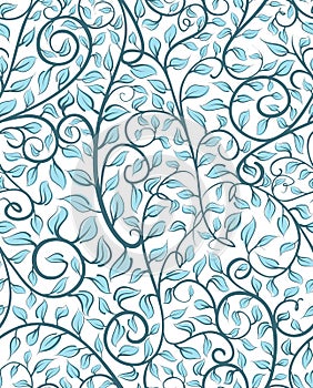 Intricate Seamless Pattern With Leaves