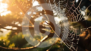 Intricate Spider Web: Natures Delicate Masterpiece