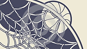 Intricate Spiderweb, Mysterious Nature Element vector design Generative AI